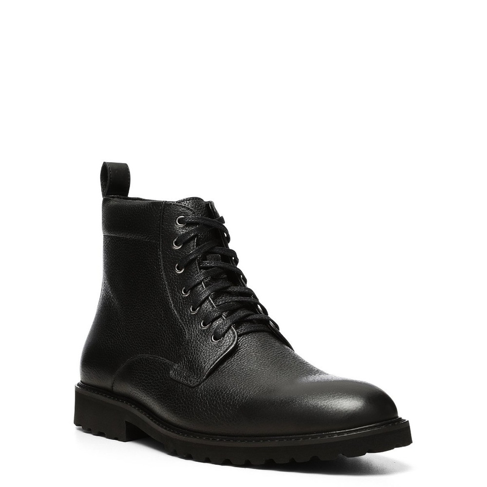 Donald Pliner James Pebbled Leather Lace-Up Boots Size 9 Men’s Designer Ankle